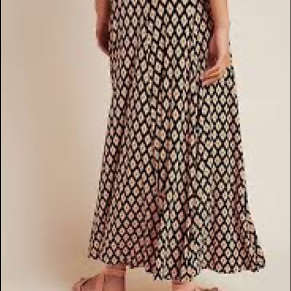 Anthropologie Maeve Abstract Maxi Skirt